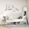 vidaXL - Ligbedframe - Wit - 75x190 - cm - Staal