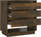 vidaXL - Dressoir - 70x41x75 - cm - bewerkt - hout - gerookt - eikenkleurig