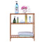 Songmics Badkamerrek Bamboe - Opbergrekje 3 Lagen 59x66x26 cm - Bruin