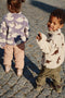 Konges Sløjd Jody Teddy Jacket/Jas met fleece - Swan - Maat 4 jaar