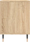vidaXL - Nachtkastje - 40x35x50 - cm - bewerkt - hout - sonoma - eikenkleurig