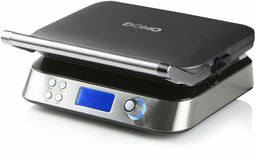 DOMO DO9219W - Wafelijzer - 5 automatische programma's - Roestvrijstaal