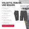 Kbler Activiq - Werkshorts - Vuilafstotend - Antraciet - Maat 48