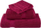 vidaXL - Badhanddoeken - SOLUND - 4 - st - 600 - g/m² - 100x150 - cm - bordeauxrode