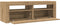 vidaXL - Tv-meubel - met - LED - 120x35x40 - cm - bewerkt - hout - artisanaal - eiken