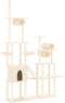 vidaXL - Kattenmeubel - met - sisal - krabpalen - 279 - cm - donkergrijs