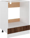 vidaXL - Ovenkast - Riga - 60x46x81,5 - cm - bewerkt - hout - bruin - eikenkleur