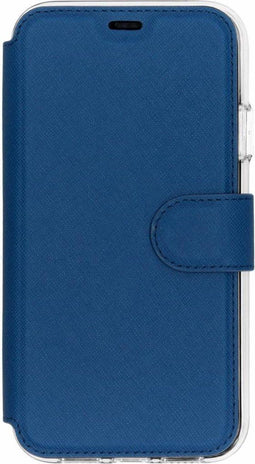 Accezz Hoesje Geschikt voor iPhone Xs Max Hoesje Met Pasjeshouder - Accezz Xtreme Wallet Bookcase - Donkerblauw