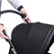Deryan Elena - Luxe dubbele buggy - Compact lichtgewicht - Zwart