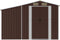 vidaXL - Tuinschuur - 277x365,5x179 - cm - gegalvaniseerd - staal - bruin