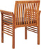 vidaXL - Tuinstoelen - 2 - st - met - kussens - massief - acaciahout