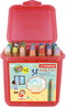 STABILO Woody 3 in 1 - Kleurpotlood Waskrijt Aquarelpotlood - Box Met 38 Stuks (38 stuks)
