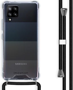 imoshion Hoesje Geschikt voor Samsung Galaxy A42 Hoesje Met Koord - imoshion Backcover met koord - Transparant