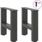 vidaXL - Salontafelpoten - 2 - st - 40x(30-31) - cm - staal - antracietkleurig