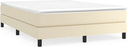 vidaXL - Bedframe - kunstleer - crèmekleurig - 140x200 - cm