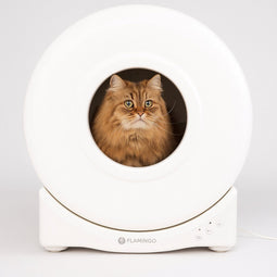 Flamingo Atlas - Automatische kattenbak XXL 72L - Zelfreinigend - App-bediening - Wit