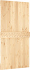 vidaXL - Schuifdeur - met - beslag - 100x210 - cm - massief - grenenhout