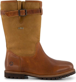 Travelin' Finland - Dames Outdoorlaars - Waterdicht Wolgevoerd - Cognac Bruin