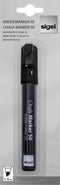 Sigel krijtmarker - beitelpunt 1-5mm - afwasbaar - zwart - SI-GL180