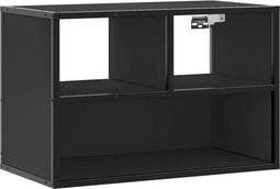 vidaXL - Tv-meubel - 60x31x39,5 - cm - bewerkt - hout - en - metaal - zwart