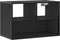 vidaXL - Tv-meubel - 60x31x39,5 - cm - bewerkt - hout - en - metaal - zwart