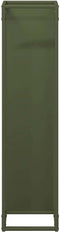 vidaXL - Brandhoutrek - 25x25x100 - cm - koudgewalst - staal - olijfgroen