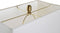 Bureaulamp DKD Home Decor 40 x 23 x 68 cm Kristal Gouden Metaal Transparant Wit 40 W 240 V