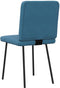 vidaXL - Eetkamerstoelen - 2 - st - fluweel - blauw