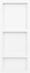 vidaXL Douchenis - 3 vakken - 41x99x9 cm - hoogglans wit