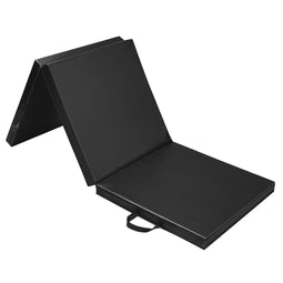 Coast Yogamat - Opvouwbaar - 183 x 61 x 5 cm - Zwart