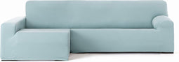 Hoes voor chaise longue met lange armleuning links Eysa BRONX Aquamarijn 170 x 110 x 310 cm