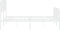 vidaXL - Bedframe - met - hoofd- - en - voeteneinde metaal - wit - 180x200 - cm