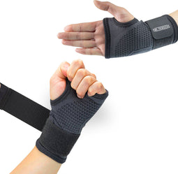 MR. PANACHE Polsbrace - Universele Polssteun - Ergonomisch - Zwart (M)