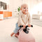 Scoot and Ride SR-96596 - 3-in-1 Loopwagen - Opbergruimte 360 graden draaibare wielen - Roze