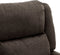 vidaXL Fauteuil verstelbaar stof donkerbruin