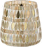 J-Line windlicht Mozaiek - glas - beige - medium