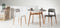 Kave Home Rigel - Stoel - Grijze kunststof zitting - Set van 4 (4 stuks)
