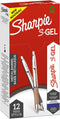 Pen Sharpie SGEL Metallic Zilverkleurig Blauw Koper 0,7 mm (12 Stuks)