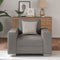 vidaXL - Ligzetel - in - Taupe - - - 59 - cm - Stof