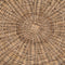Riviera Maison Poef Rond - Rustic Rattan Macaron Voetenbankje - Bruin