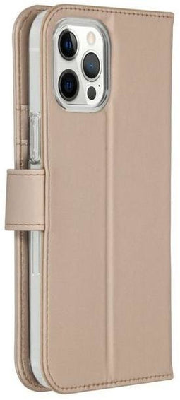 Accezz iPhone 12 Pro Max - Flip cover - Krasbestendig Schokbestendig - Goud