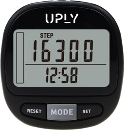 UPLY Stappenteller - 3D Sensor - Clip & Draagkoord - Zwart