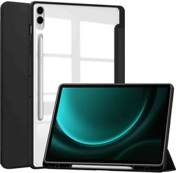 imoshion Tablet Hoes - Geschikt voor Samsung Galaxy Tab S9 11.0 inch Plus / Galaxy Tab S9 11.0 inch FE Plus / Galaxy Tab S10 Plus - Trifold Hardcase Bookcase - Zwart