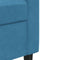 vidaXL - Tweezitsbank - 140 - cm - fluweel - blauw