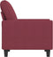 Fauteuil 60 cm stof wijnrood