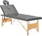 vidaXL - Massagetafel - met - 4 - zones - 186x68 - cm - houten - frame - antraciet