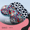 SMUG Slaapmasker met Roze Oordopjes - 100% Verduisterend - Verstelbaar Oogmasker in Satijn - Tattoo Print