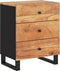 vidaXL - Nachtkastje - 50x33x62 - cm - massief - acaciahout - en - bewerkt - hout