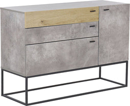 ARIETTA - Sideboard - Grijs - Vezelplaat