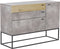 ARIETTA - Sideboard - Grijs - Vezelplaat